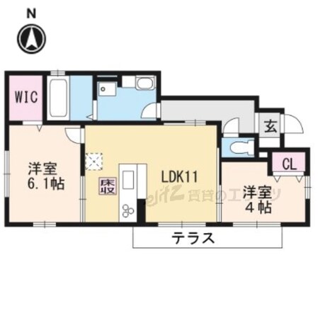 トワヴェールIVの物件間取画像